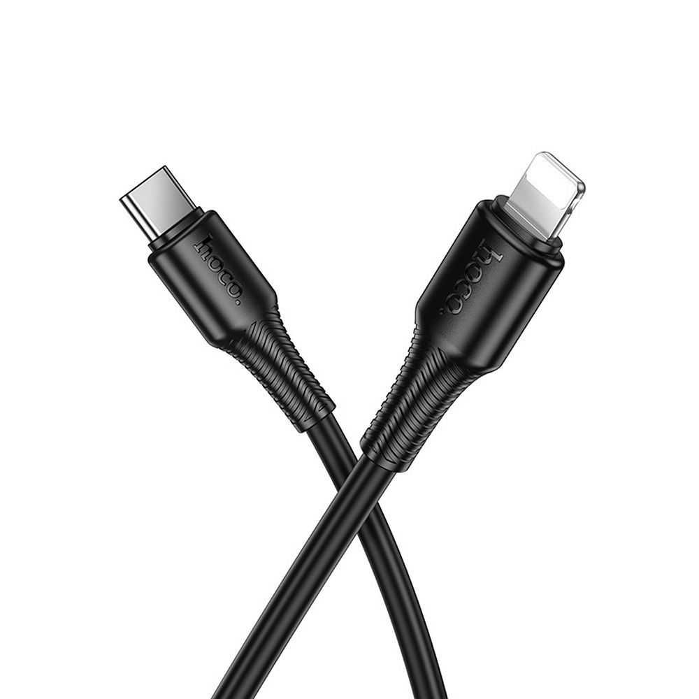 USB-C-auf-Lightning-Kabel Hoco PD 27W 1 m X120 Schwarz – Bild 3