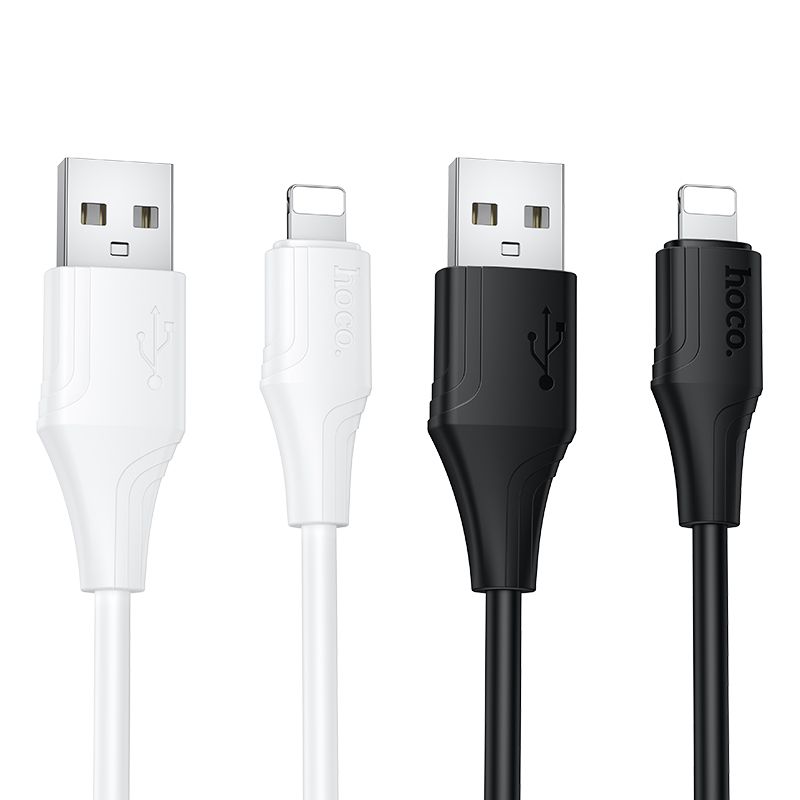 Hoco X124 Silikonkabel USB A auf Lightning 27W 1 m schwarz – Bild 5
