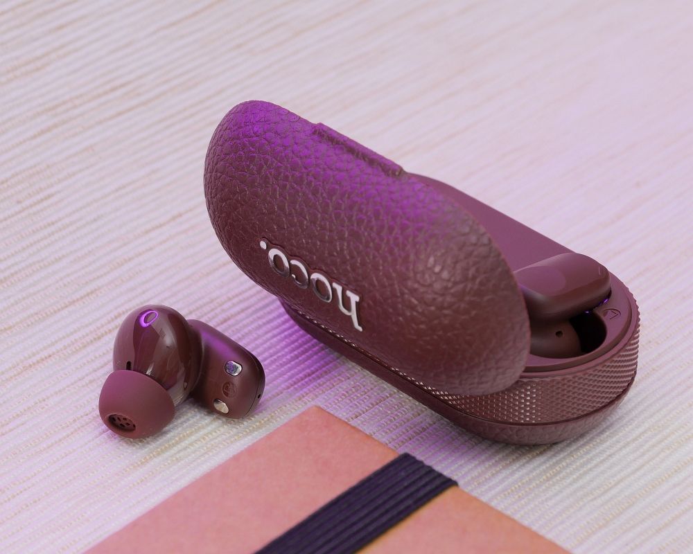 HOCO kabellose Bluetooth In-Ear-Kopfhörer TWS EQ19 Braun – Bild 7