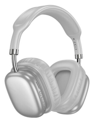 HOCO W52 Bluetooth Kopfhörer mit Kabel, Silber