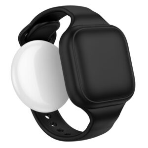Ortungsgerät kompatibel mit Apple Find My Hoco E91E Armband Typ Schwarz