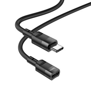 Adapter OTG USB-C zu USB-C Hoco 3A 1,2 m U107 schwarz