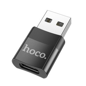 HOCO USB-A (Stecker) auf Typ-C (Buchse) OTG Adapter UA17 schwarz
