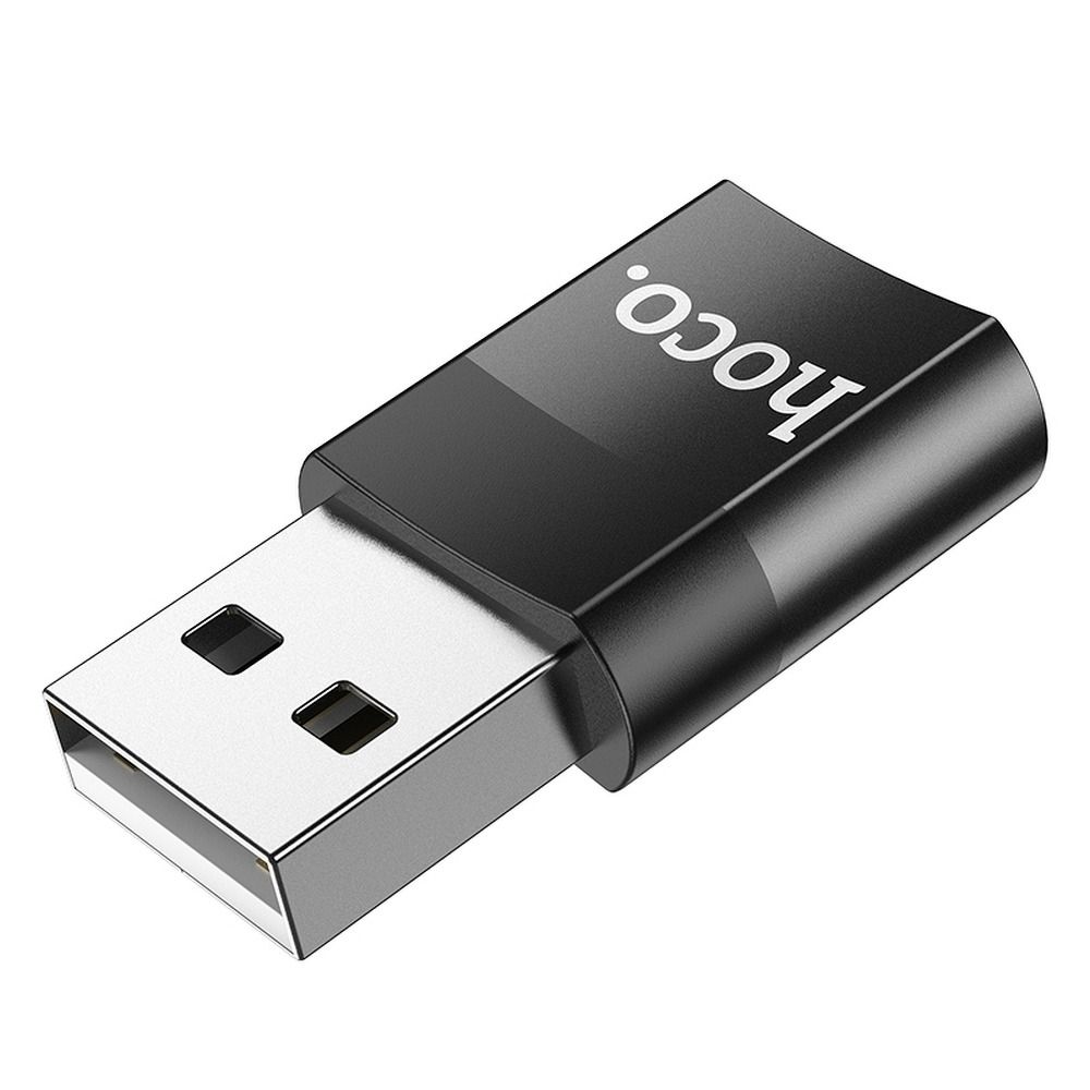 HOCO USB-A (Stecker) auf Typ-C (Buchse) OTG Adapter UA17 schwarz – Bild 5