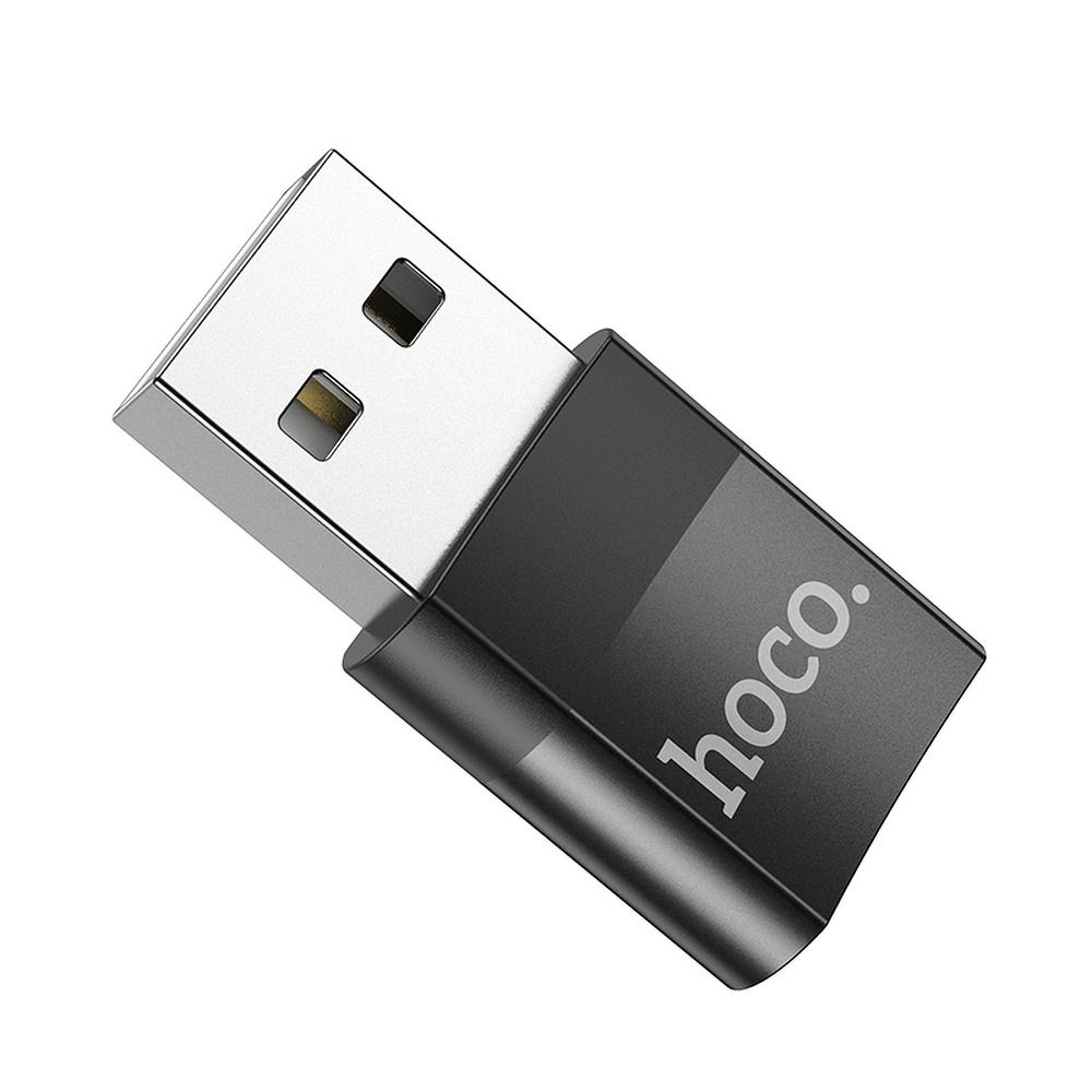 HOCO USB-A (Stecker) auf Typ-C (Buchse) OTG Adapter UA17 schwarz – Bild 6