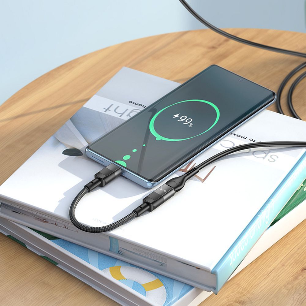 HOCO OTG-Adapter Typ C (Stecker) auf Lightning (Buchse) 3A U107 0,1 m schwarz – Bild 8