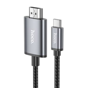 HOCO Kabel Typ C zu HDMI 4K 30Hz UA27 2m stahlgrau