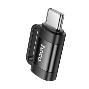 HOCO OTG Adapter Typ C (Stecker) auf Lightning (Buchse) 3A UA31E schwarz