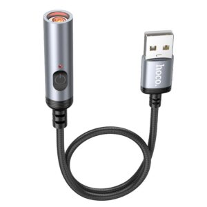Adapter USB A auf Zigarettenanzünder Hoco 0,3 m UA30 schwarz