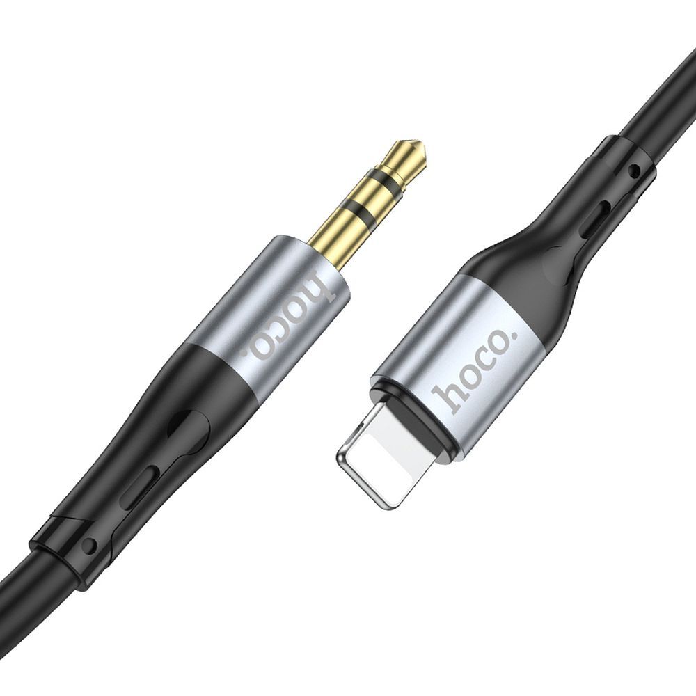 AUX-Kabel 3,5 mm Klinke zu Lightning Hoco 1 m UPA22 schwarz