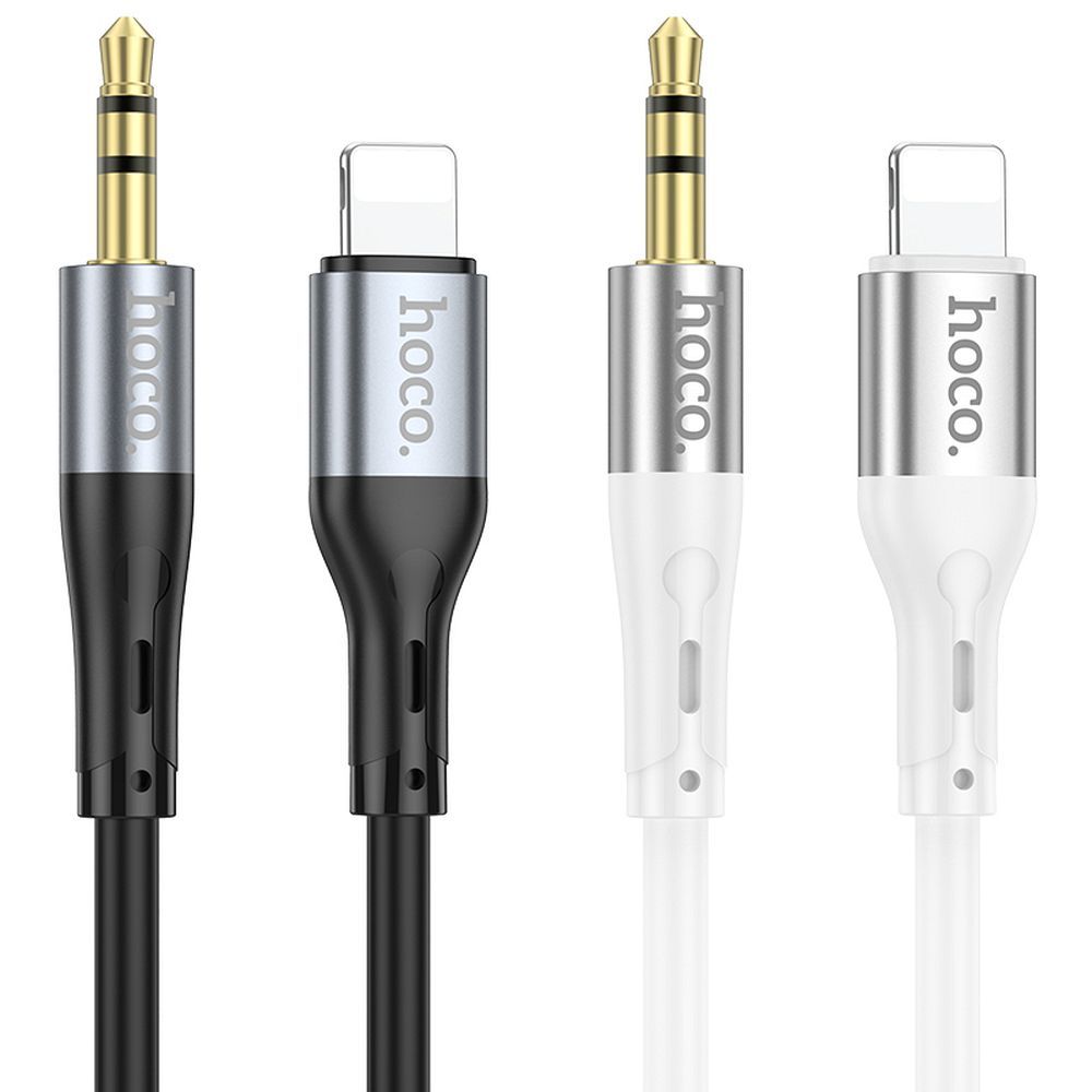 AUX-Kabel 3,5 mm Klinke zu Lightning Hoco 1 m UPA22 schwarz – Bild 5