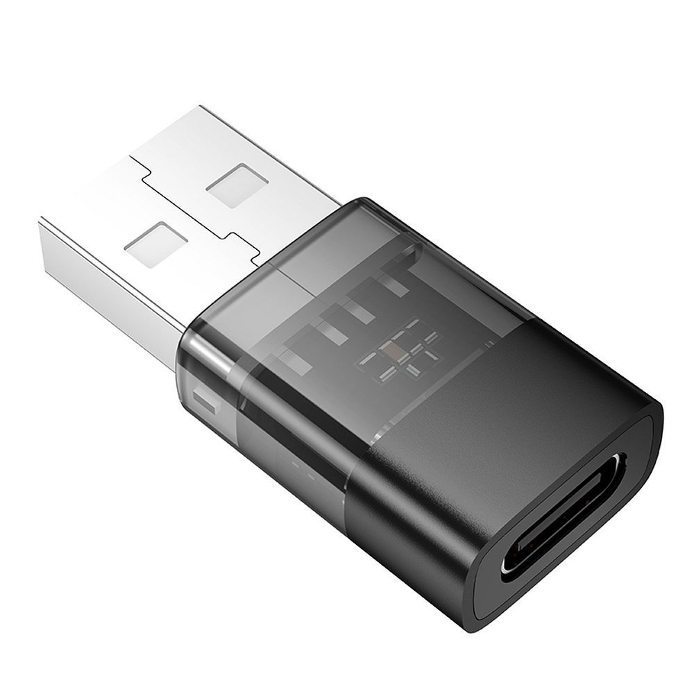 Adapter USB A zu USB C Hoco UA36C transparent schwarz – Bild 3