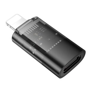Adapter OTG Lightning zu USB-C Hoco UA36A transparent schwarz