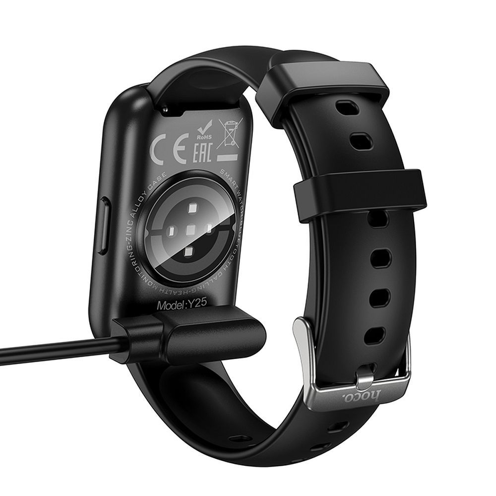 Ladekabel für Smartwatch Hoco 0,6 m Y25 schwarz – Bild 3