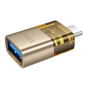 Adapter OTG USB C zu USB A Hoco UA36B Gold