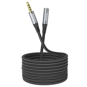 HOCO AUX-Kabel Klinke 3,5 mm (Stecker) auf Klinke 3,5 mm (Buchse) UPA20, 2 m, schwarz