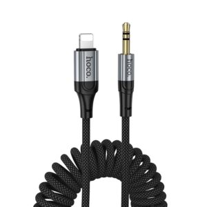 Kabel AUX 3,5 mm Klinke auf Lightning Hoco 1,5 m UPA33A Schwarz