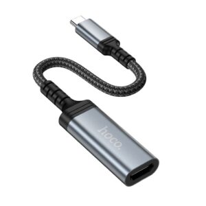 USB-C-zu-HDTV-Konvertierungskabel Hoco 4K 30Hz 0,2 m UA43A Metallgrau – Bild 2