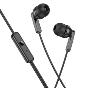 HOCO Kopfhörer / 3,5-mm In-Ear Kopfhörer mit Mikrofon M121 Hellschwarz