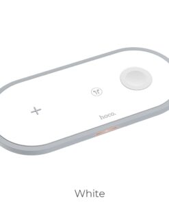HOCO kabelloses Ladegerät Qi 3-in-1 (Handy + Uhr + AirPods) 2A 10W CW24 Weiß