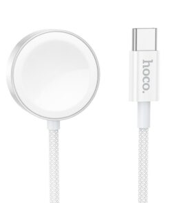 Kabelloses Ladegerät Hoco 2,5W USB-C kompatibel mit Apple Watch und Samsung Watch CW59 weiß