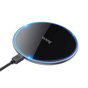 Kabelloses Ladegerät Hoco 2A 15W mit Beleuchtung CW6 PRO schwarz