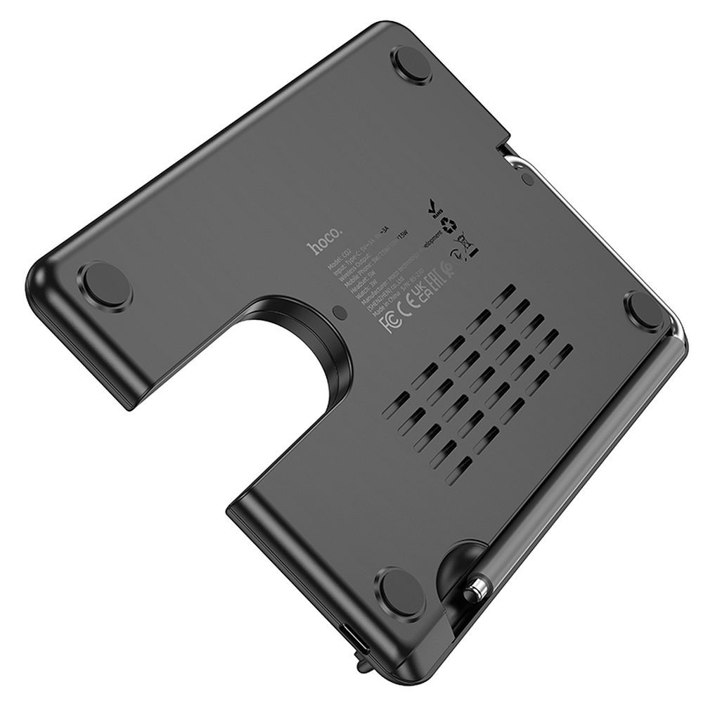 EOL HOCO 3-in-1 Induktives Ladegerät kompatibel mit Samsung Watch 15W CQ2 Schwarz – Bild 6