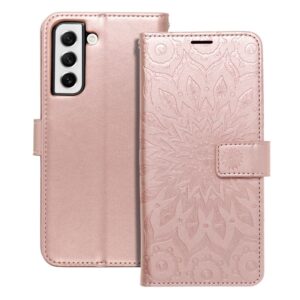 MEZZO Buchhülle für SAMSUNG A32 LTE (4G) Mandala Gold Rosa