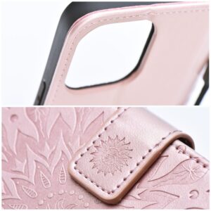 MEZZO Book Case für iPhone 7 / 8 / SE 2020 / SE 2022 Mandala Gold Rosa