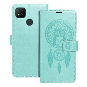 MEZZO Book Holster für XIAOMI Redmi 9C / 9C NFC Traumfänger Grün