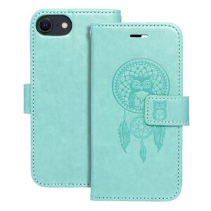 MEZZO Book Holster für IPHONE 7 / 8 / SE 2020 / SE 2022 Traumfänger grün