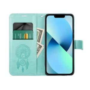 MEZZO Book Holster für XIAOMI Redmi 10 / 10 2022 Traumfänger grün – Bild 5
