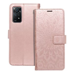 MEZZO Book Case für XIAOMI Redmi NOTE 11 PRO / 11 PRO 5G Mandala gold-rosa