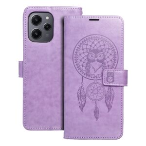 MEZZO Book Holster für XIAOMI Redmi 12 4G / 12 5G in Lila mit Traumfänger