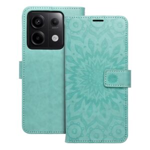MEZZO Book Case für XIAOMI Redmi NOTE 13 PRO 5G Mandala Grün