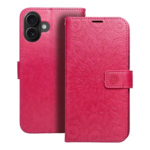 MEZZO Buchholster für iPhone 16 Plus Mandala Magenta