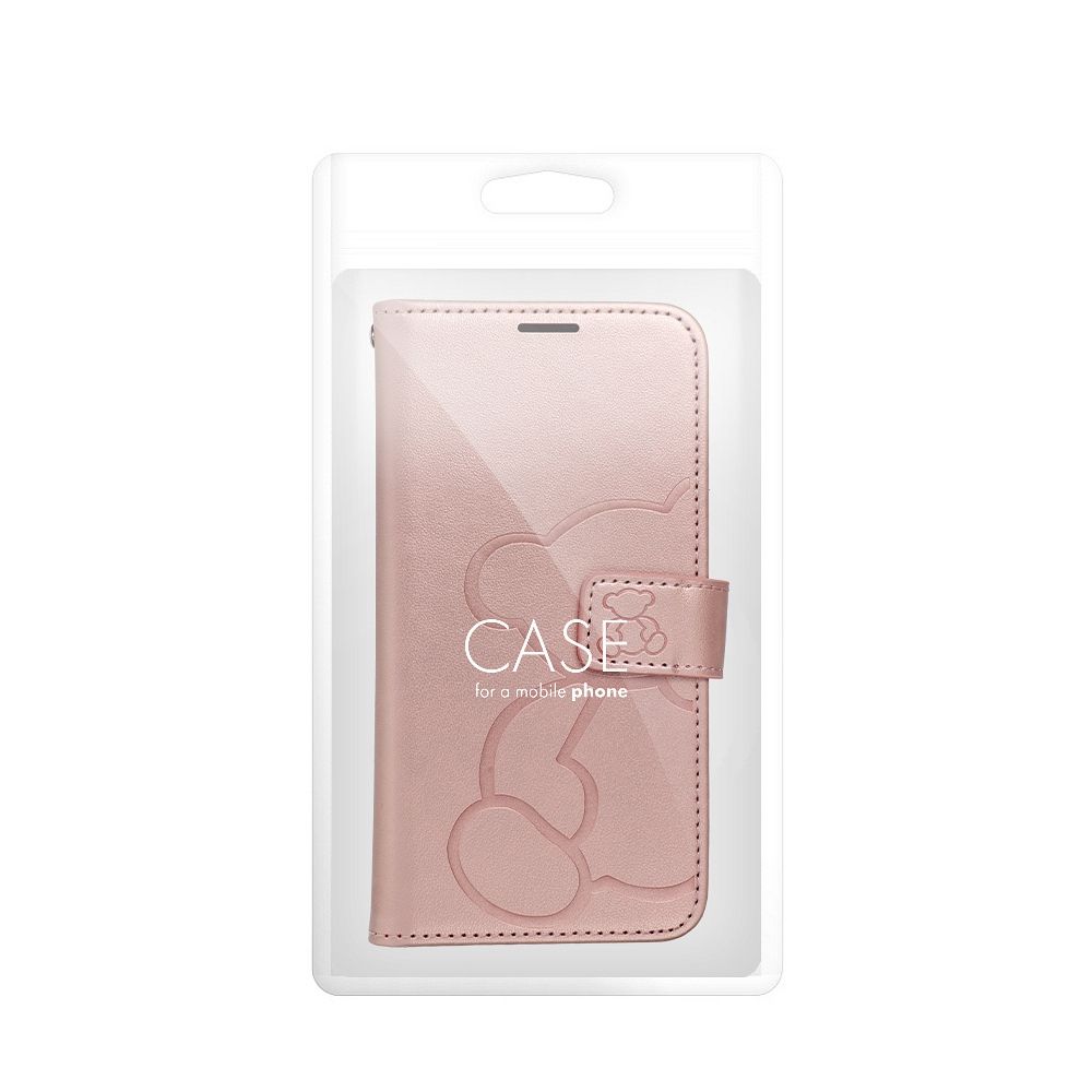 MEZZO Buchhülle für SAMSUNG A55 5G – Teddybär Roségold – Bild 6