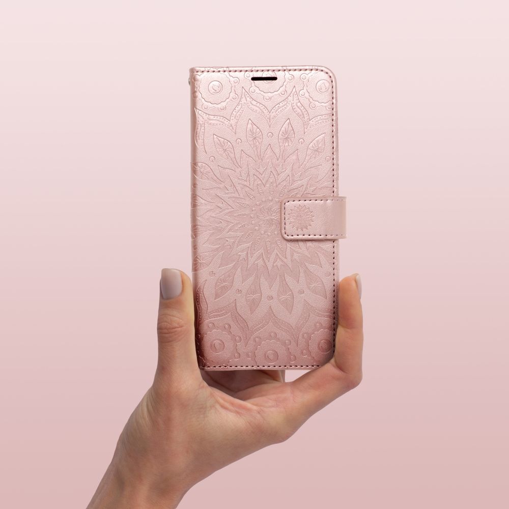 MEZZO Buchhülle für MOTOROLA G56 Mandala Gold Rosa – Bild 8