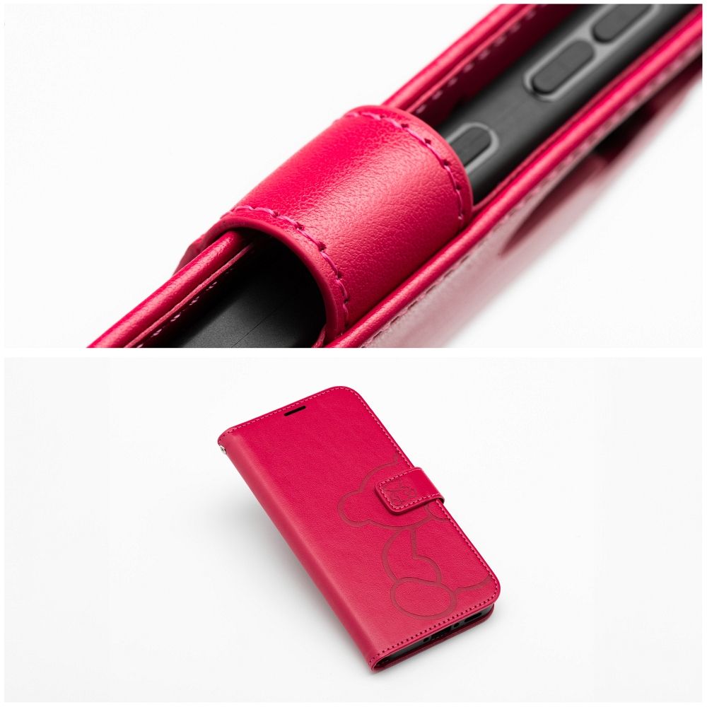 MEZZO Buchholster für SAMSUNG S26 Edge Teddy Bär Magenta – Bild 4