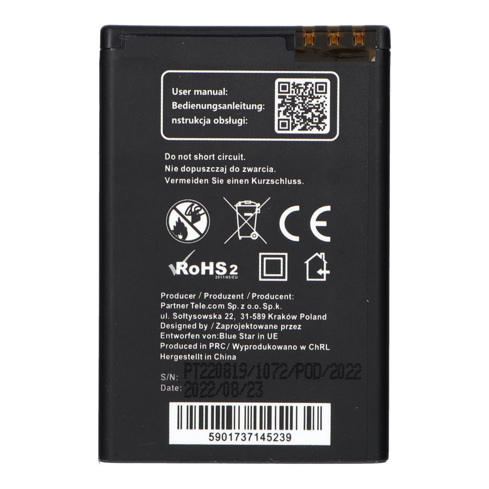 Akku für Nokia E52/E71/N97/E61i/E63/E90/6650 FLIP 1600 mAh Li-Ion (BS) PREMIUM – Bild 3