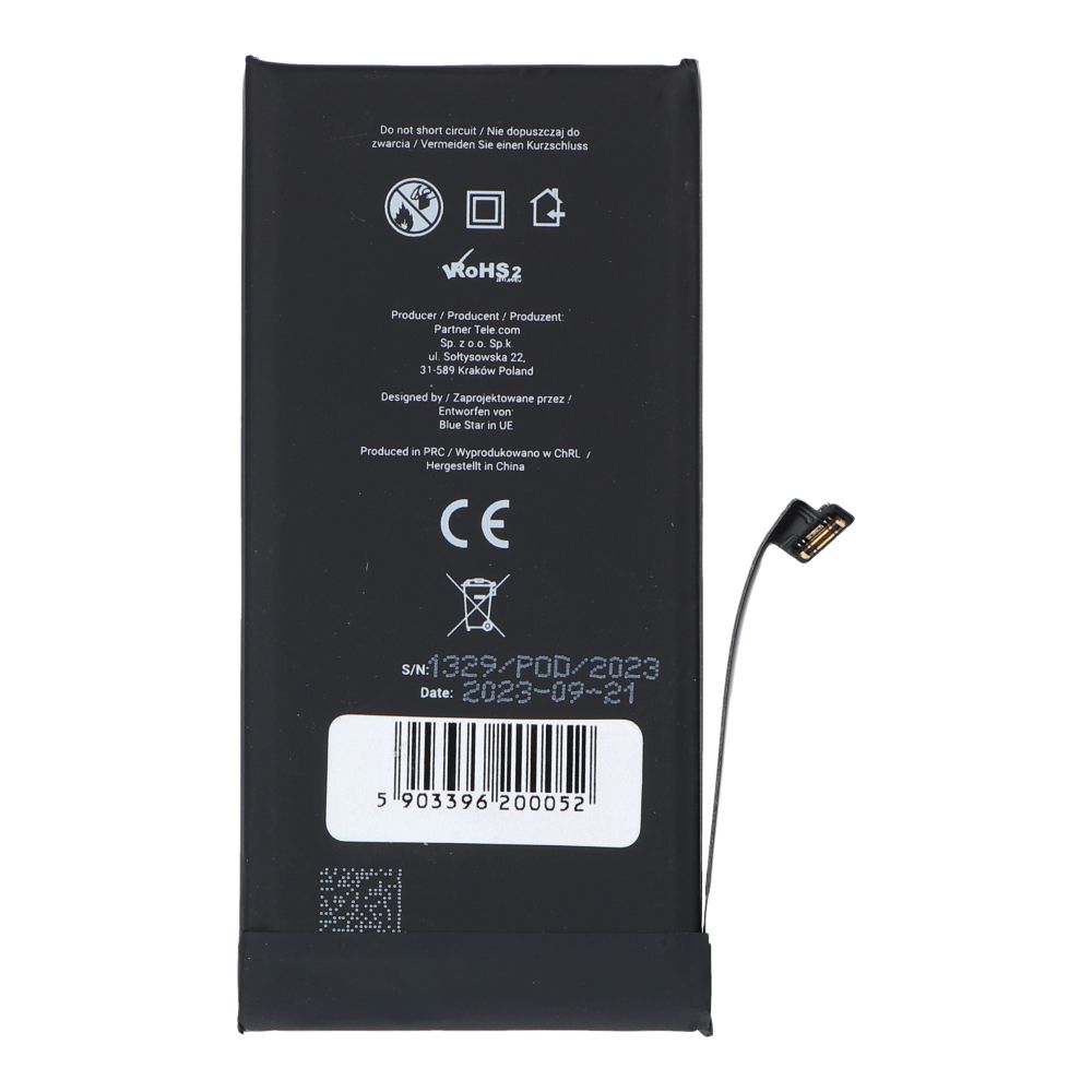 Akku für iPhone 13 mini 2406 mAh Blue Star HQ – Bild 3