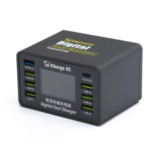 MECHANIC iCharge 8C 8-Port DC Netzteil PD QC3.0