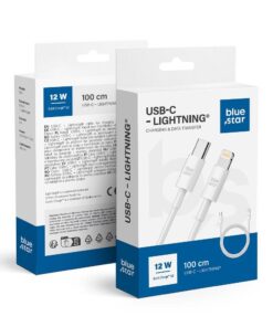 Blue Star USB-C-auf-Lightning-Kabel 2A 12W 1 m QC3.0 PA-X12 weiß