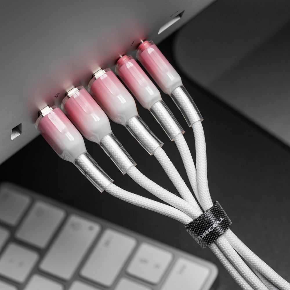 USB-C-auf-Lightning-Kabel Forcell F-Energy PD 3A 27W Gradient 1 m C356 Weiß – Bild 7