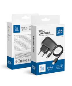 NETZLadegerät Micro-USB UNIVERSAL NEU BLUE STAR 1A (abnehmbares Kabel) LITE