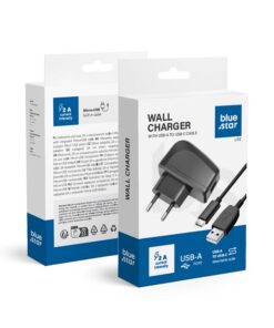 NETZ-Ladegerät Micro USB Typ C UNIVERSAL 2A Blue Star LITE