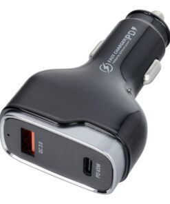 USB QC 3.0 18W + Typ C PD 65W Autoladegerät CC53-1A1C (insgesamt 83W)