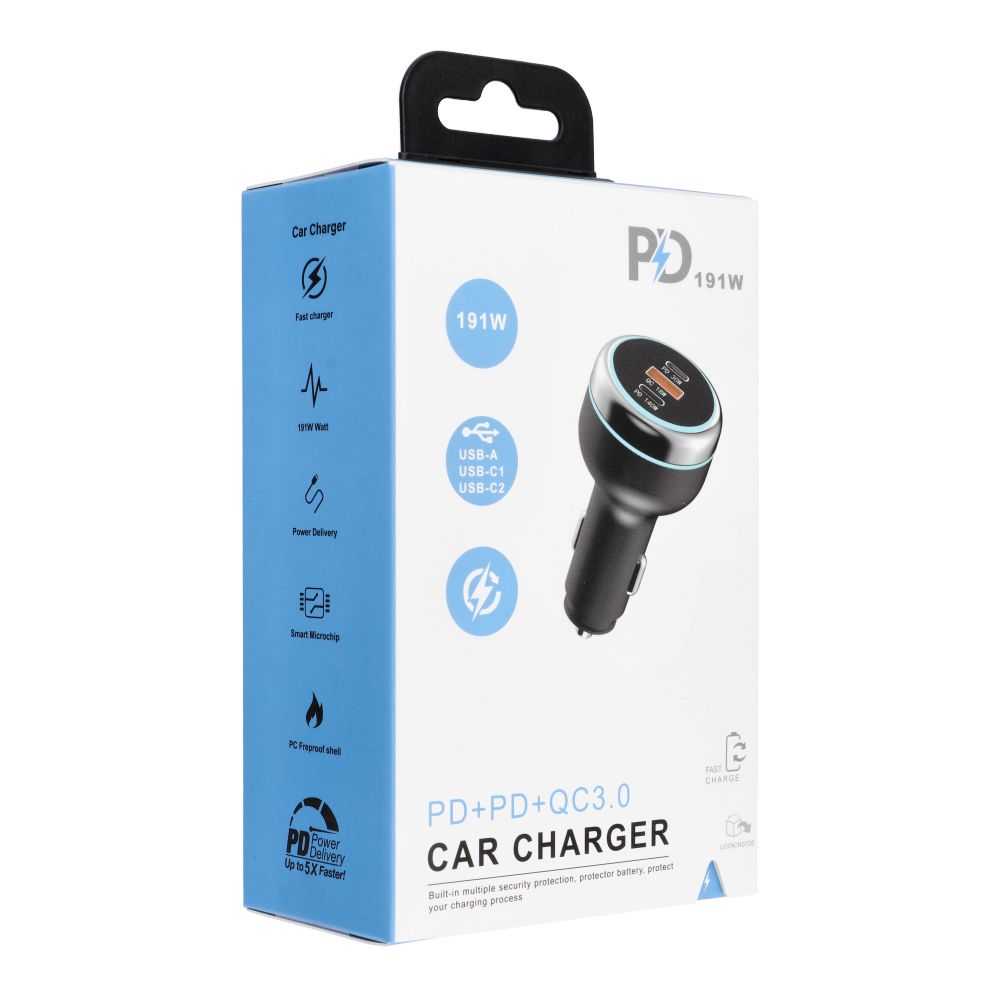 USB QC 3.0 + 2x Typ C PD Autoladegerät CC69-2C1A (insgesamt 191W) – Bild 6