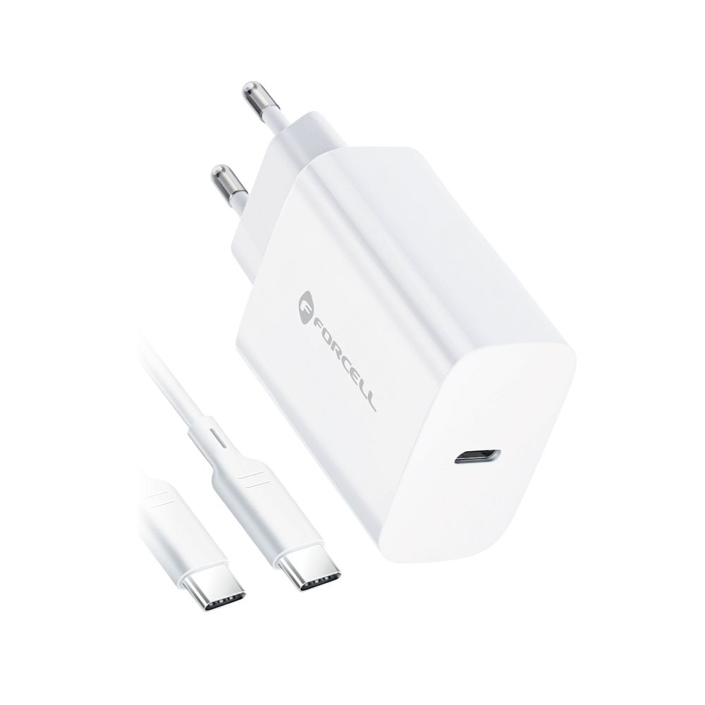 NETZ – Forcell Ladegerät mit USB Typ-C Kabel – 3A 25W Anschluss mit PD und Quick Charge 4.0 Ladefunktion – Bild 7