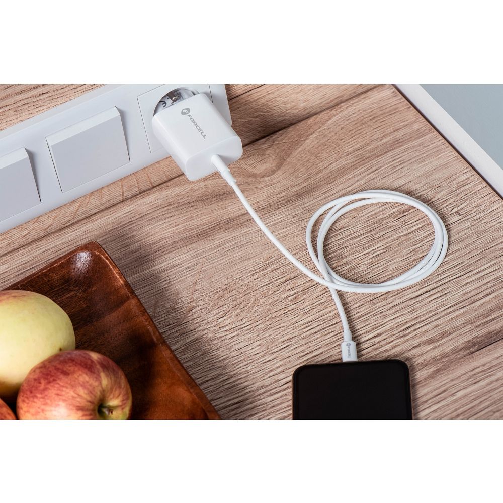 NETZ – Forcell Ladegerät mit USB Typ-C Kabel – 3A 25W Anschluss mit PD und Quick Charge 4.0 Ladefunktion – Bild 15